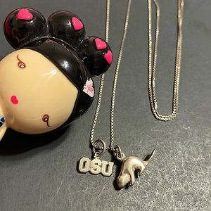 🖤OSU💕Beaver Sterling silver necklace